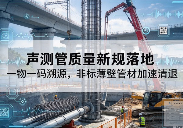东丽区声测管质量新规落地，一物一码溯源，非标薄壁管材加速清退